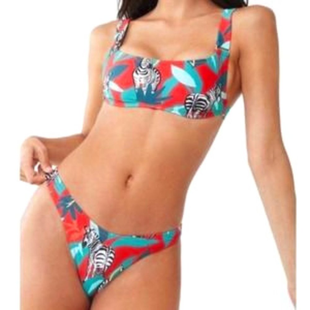 Zebra 2 Pc Bikini Set NWOT 📍FIRM📍
